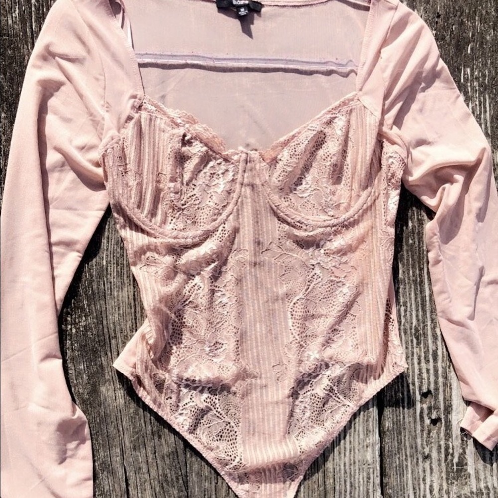 Nude Lace Bodysuit